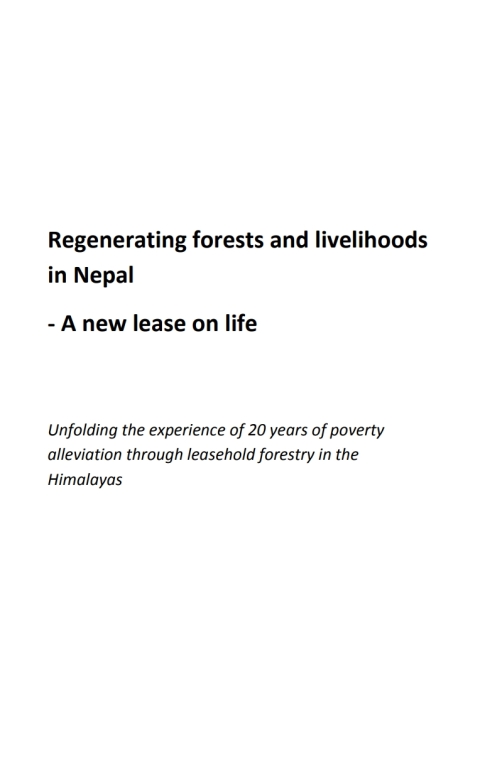 Cover image for book Regenerating Forests and Livelihoods in Nepal