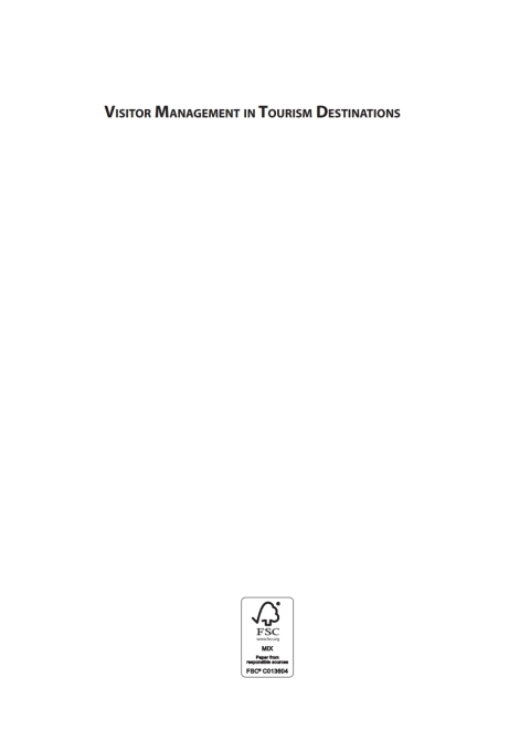 Cover image for book Visitor Management in Tourism Destinations