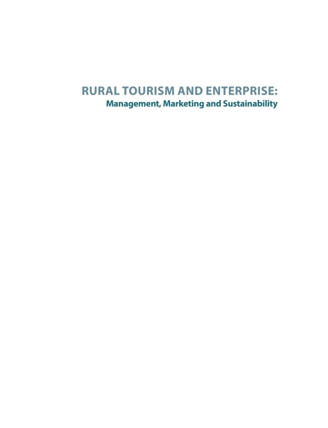 Cover image for book Rural Tourism and Enterprise
