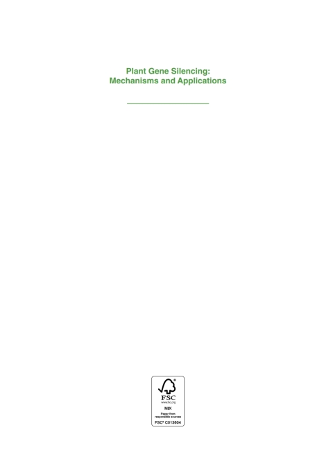 Cover image for book Plant Gene Silencing