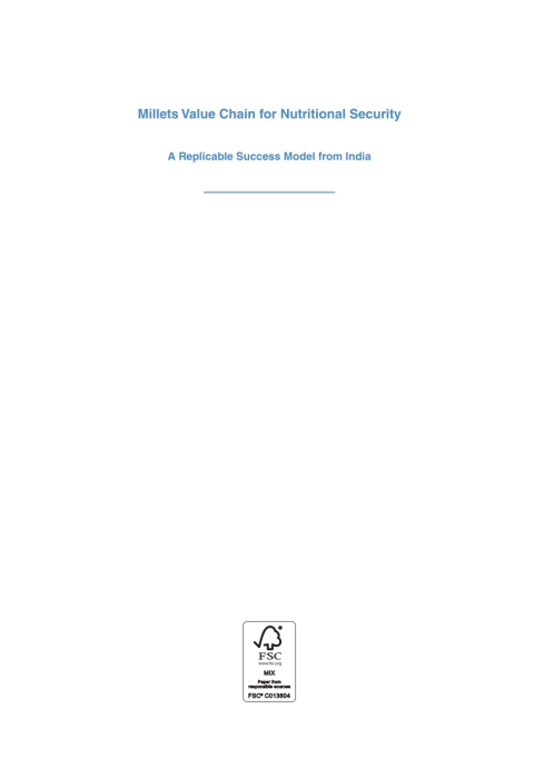 Cover image for book Millets Value Chain for Nutritional Security