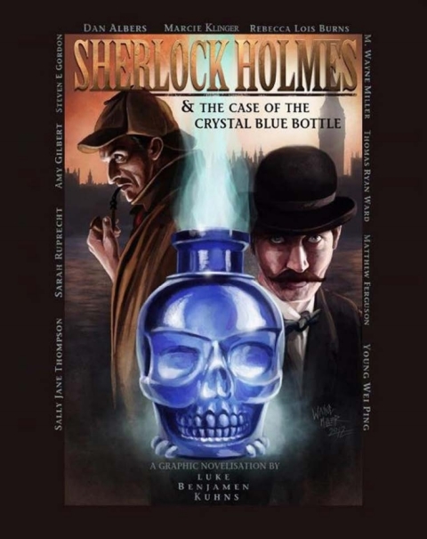 Cover image for book Sherlock Holmes and the Case of the Crystal Blue Bottle