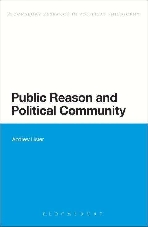 Cover image for book Public Reason and Political Community