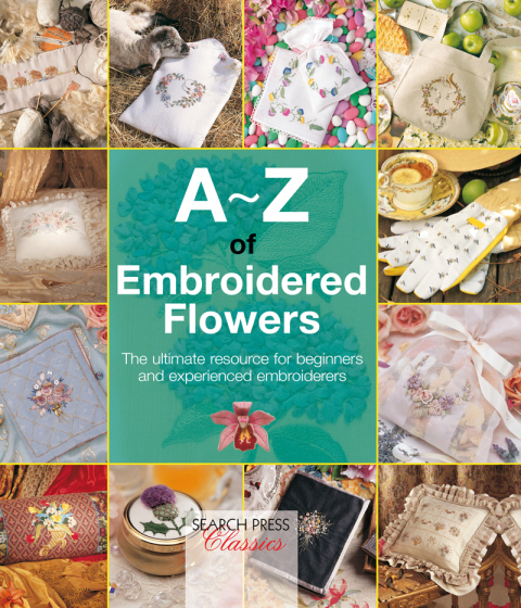 Cover image for book A–Z of Embroidered Flowers
