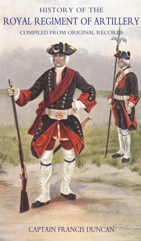 Cover image for book History of the Royal Regiment of Artillery Vol I (1716-1783)