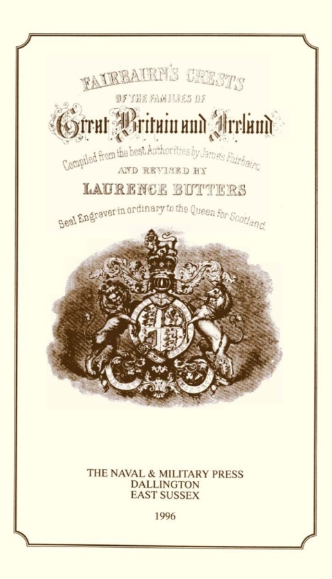 Cover image for book Fairbairn's Crests of the Families of Great Britain and Ireland