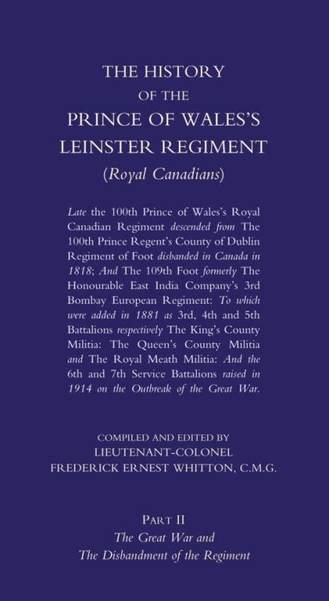 Cover image for book The History of the Prince of Wales's Leinster Regiment - Volume 2