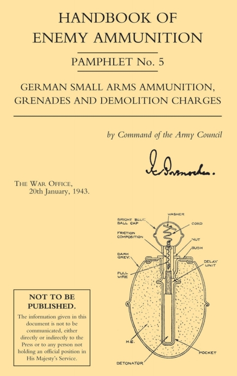 Cover image for book Handbook of Enemy Ammunition: German Small Arms Ammunition, Grenades and Demolition Charges