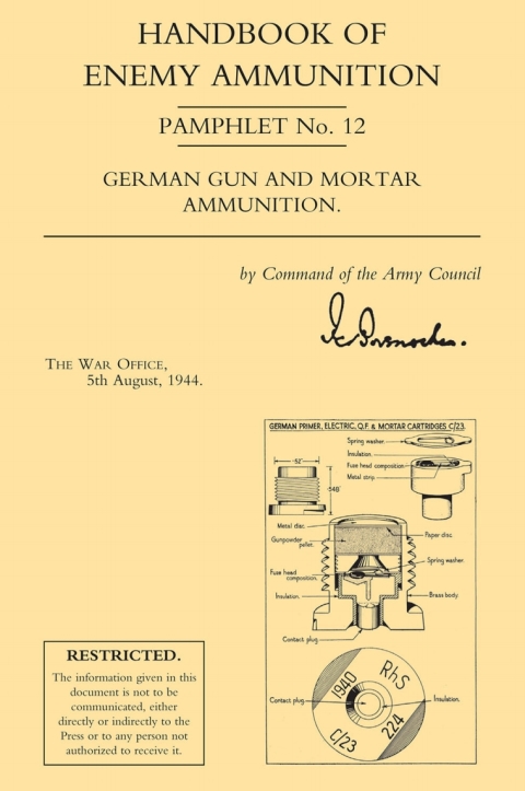Cover image for book Handbook of Enemy Ammunition: German Gun and Mortar Ammunition