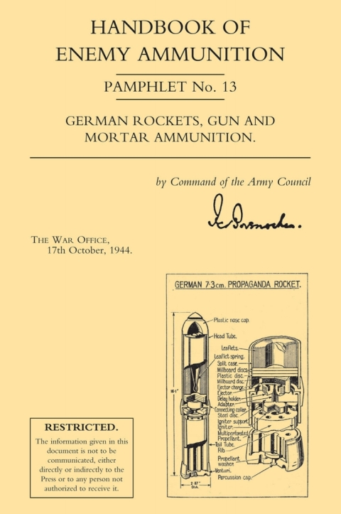 Cover image for book Handbook of Enemy Ammunition: German Rockets, Gun and Mortar Ammunition