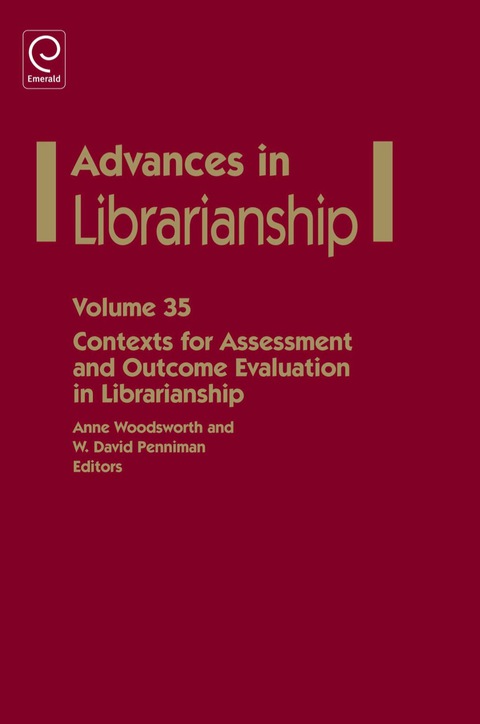 Cover image for book Contexts for Assessment and Outcome Evaluation in Librarianship