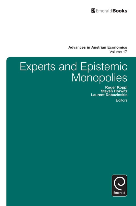Cover image for book Experts and Epistemic Monopolies