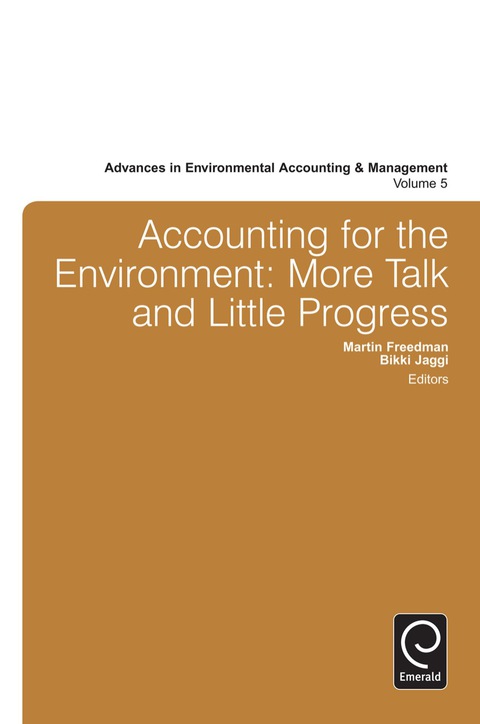 Cover image for book Accounting for the Environment