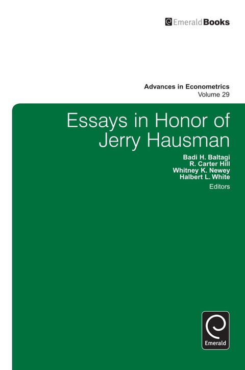 Cover image for book Essays in Honor of Jerry Hausman