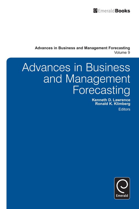 Cover image for book Advances in Business and Management Forecasting