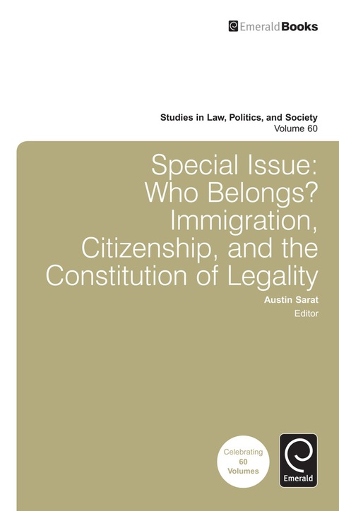 Cover image for book Special Issue: Who Belongs?
