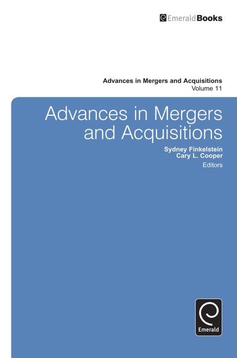 Advances in Mergers and Acquisitions 