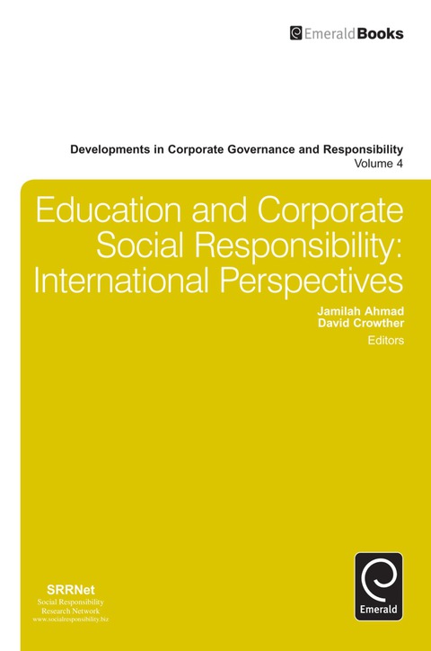 Cover image for book Education and Corporate Social Responsibility