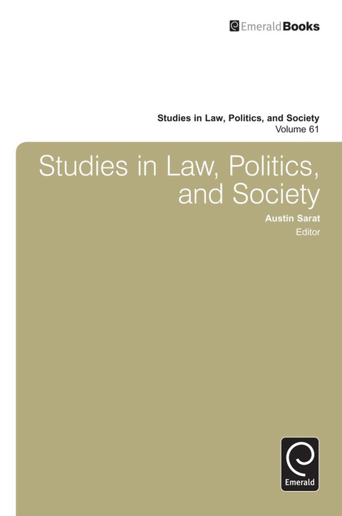 Cover image for book Studies in Law, Politics, and Society