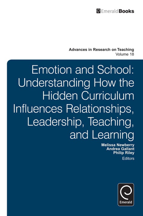 Cover image for book Emotion and School