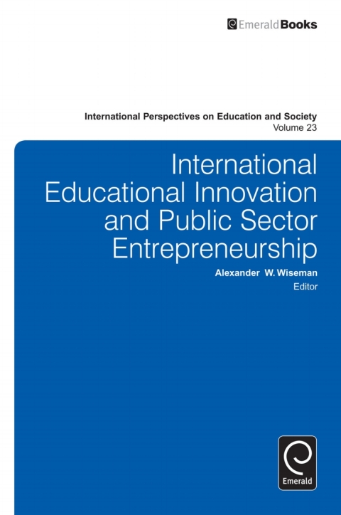 Cover image for book International Educational Innovation and Public Sector Entrepreneurship