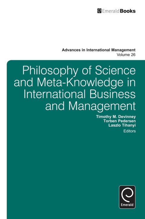 Cover image for book Philosophy of Science and Meta-Knowledge in International Business and Management