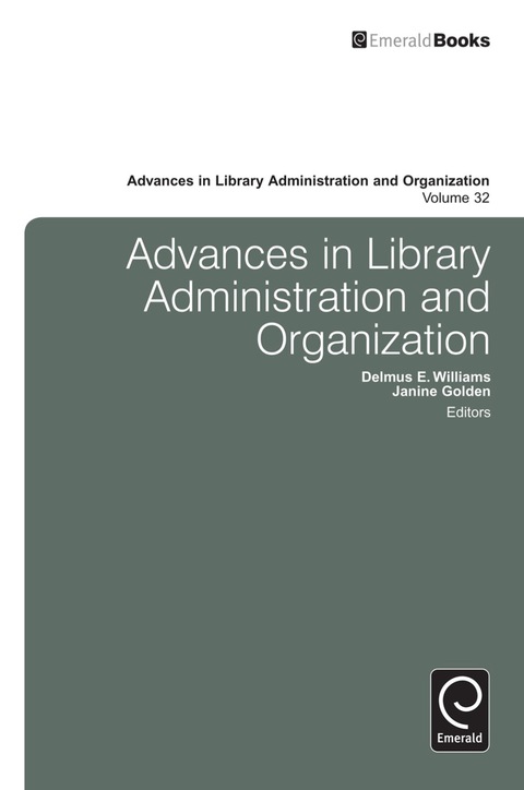 Cover image for book Advances in Library Administration and Organization
