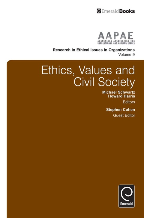 Cover image for book Ethics, Values and Civil Society