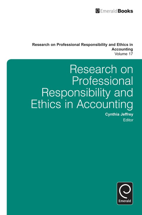 Cover image for book Research on Professional Responsibility and Ethics in Accounting