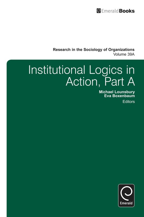 Cover image for book Institutional Logics in Action