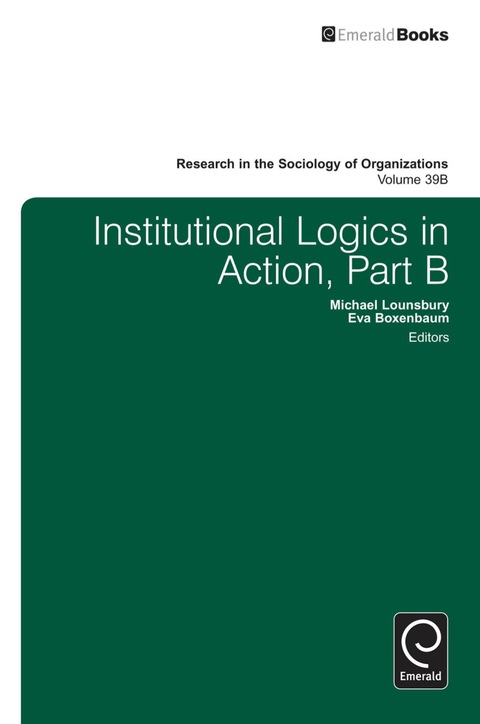 Cover image for book Institutional Logics in Action