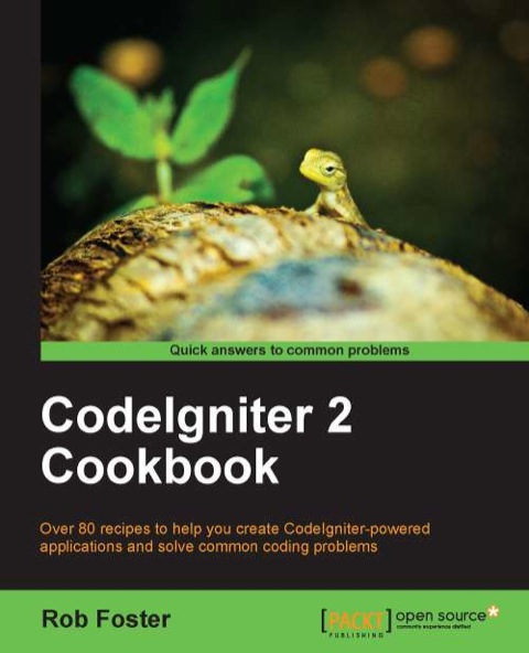 Cover image for book CodeIgniter 2 Cookbook