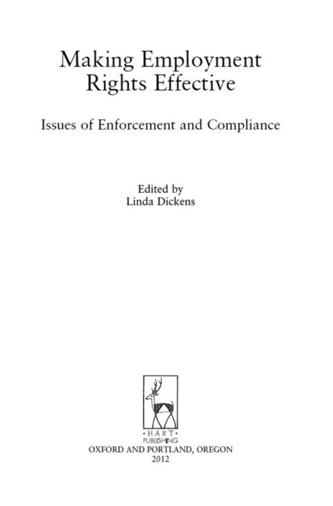 Cover image for book Making Employment Rights Effective