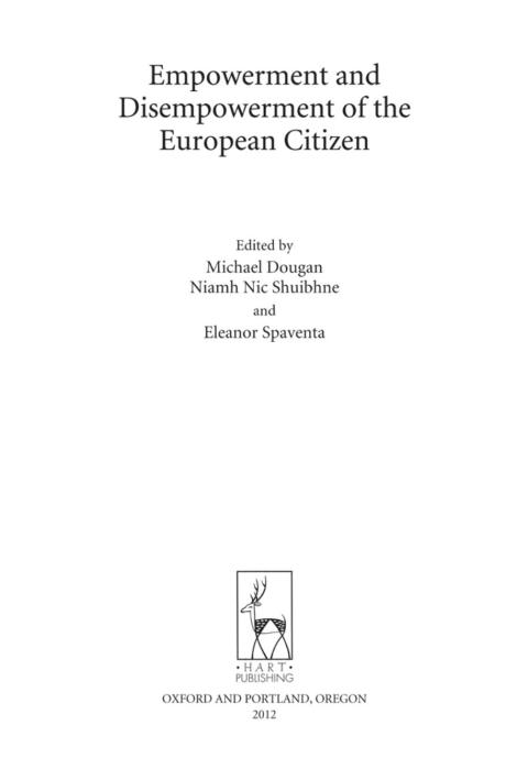 Cover image for book Empowerment and Disempowerment of the European Citizen