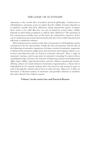 The Logic of Autonomy
