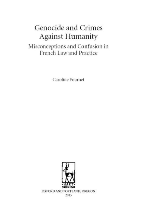 Cover image for book Genocide and Crimes Against Humanity
