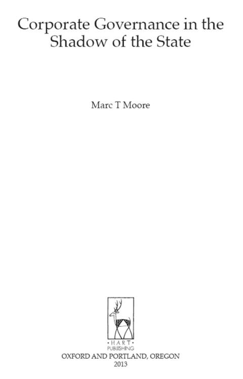 Cover image for book Corporate Governance in the Shadow of the State