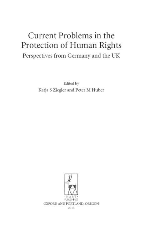 Cover image for book Current Problems in the Protection of Human Rights