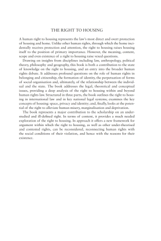 The Right to Housing