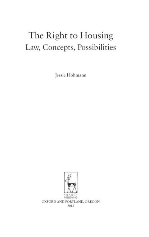 Cover image for book The Right to Housing