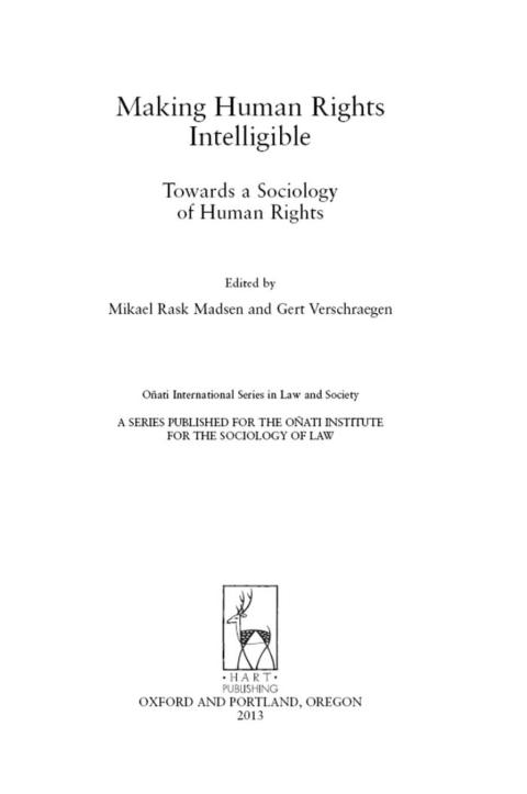 Cover image for book Making Human Rights Intelligible