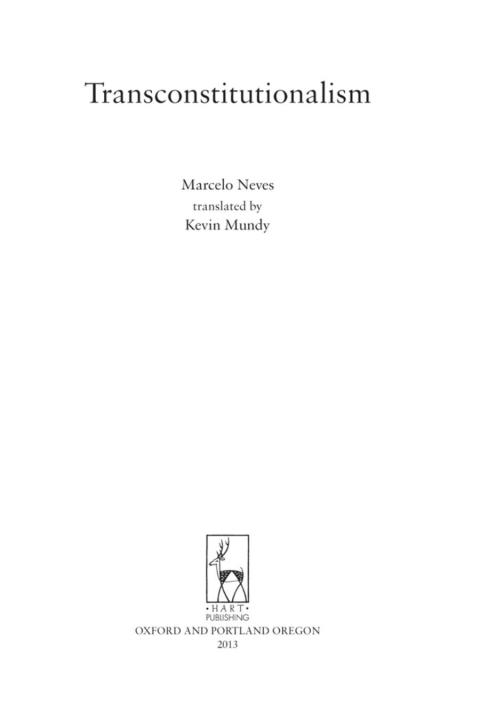 Cover image for book Transconstitutionalism