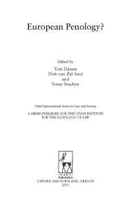 Titelbild: European Penology? 1st edition 9781849462334