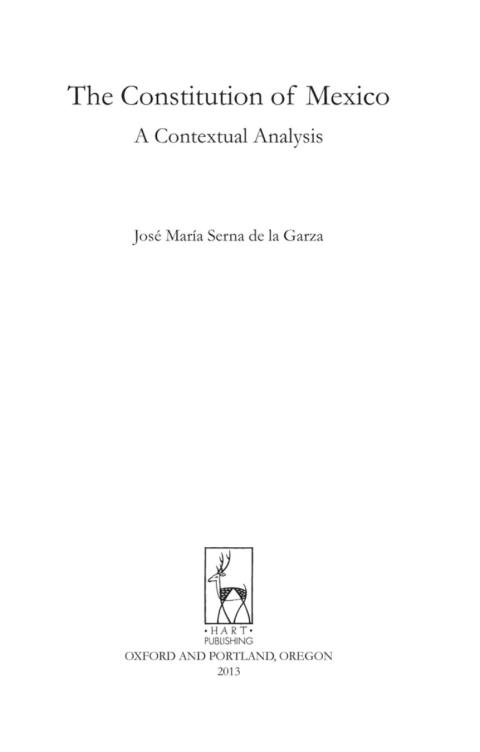 Cover image for book The Constitution of Mexico