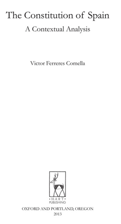 Cover image for book The Constitution of Spain