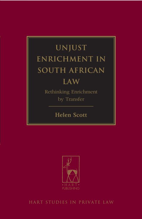 Cover image for book Unjust Enrichment in South African Law