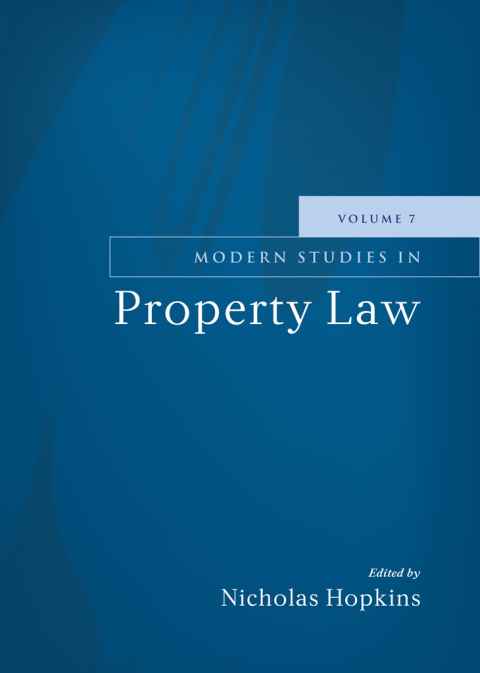 Cover image for book Modern Studies in Property Law - Volume 7