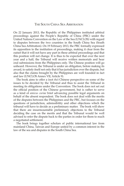 Cover image for book The South China Sea Arbitration