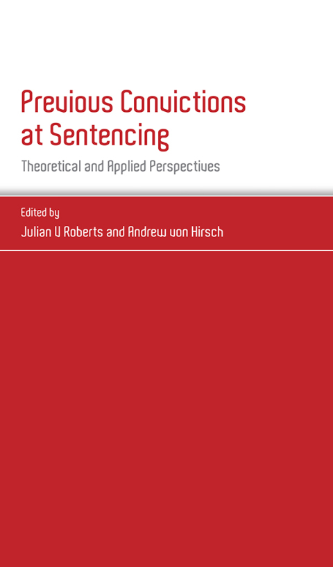 Cover image for book Previous Convictions at Sentencing