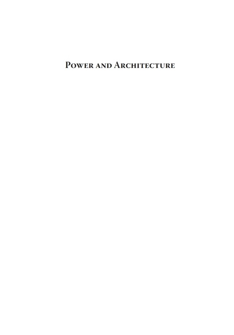 Cover image for book Power and Architecture